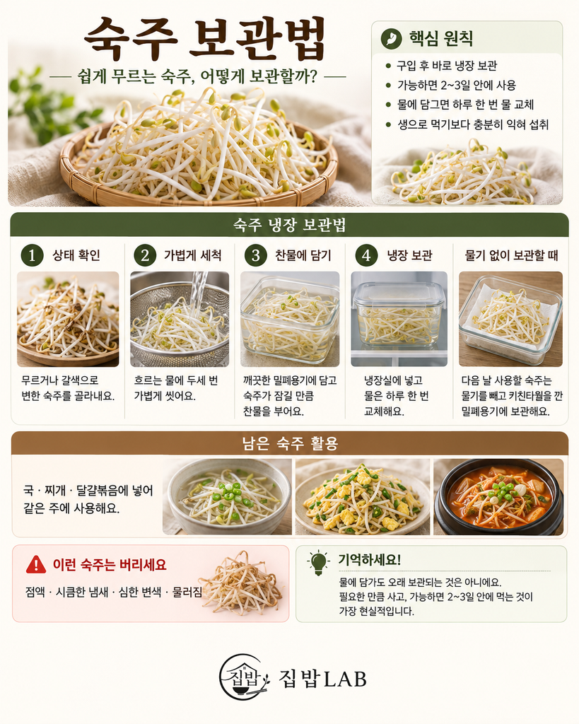숙주 보관법